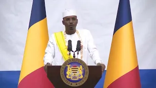 Chad swears in president after disputed election, ending years of military rule