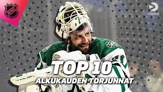 TOP 10 | NHL:n alkukauden mahtavimmat torjunnat! | Kausi 2021-2022