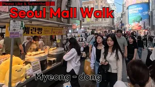 #Myeongdong Street. seoul mall walk #Walkingtour #CityTour # travel #trip #Seoul #korea