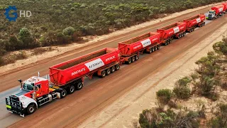 NEXT GENERATION MINING TRUCK INVENTIONS YOU HAVE TO SEE ▶ WORLD'S FIRST AUTOMATED ROAD TRAIN