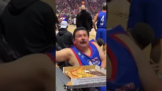 Guillermo At the Celeb All-Star Game🤩 #shorts #basketball #nba #foryou #guillermo #funny #pizza