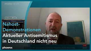 phoenix nachgefragt mit Christian Füller zu Ausschreitungen in Deutschland im Konflikt in Nahost