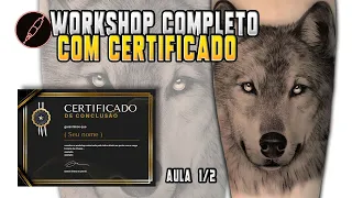 Como fazer tatuagem de lobo, workshop completo 1/2