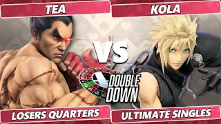 Double Down 2022 Losers Quarters - Tea (Kazuya, Pac-Man) Vs. Kola (Roy, Cloud) SSBU Smash Ultimate