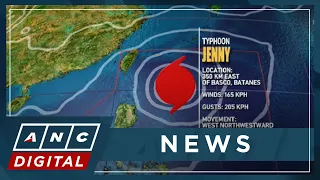 Typhoon Jenny slightly weakens while moving over PH sea | ANC