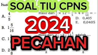 SOAL TES CPNS || SOAL TIU CPNS || MATEMATIKA PECAHAN @dirumahaja8978