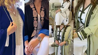 عشاق الانافة والبساطة جبت لكم الجديد واخر ما كاين قفطان بالفوقية /كيمونو/ Caftan avec kmis /kimono