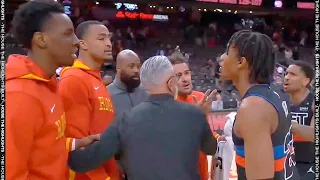 Trae Young, John Collins & Jaden Ivey Get into a Heated Confrontation after the Game👀