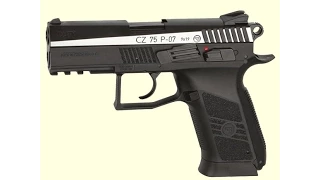 Пистолет пневматический ASG CZ 75 P-07 Blowback вставка никель