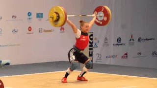 Almaty 2014 Women 63 kg Yuliya Kalina Snatch 108 kg