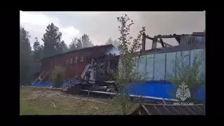 Пожар в школе в Приамурье