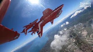 Red Arrows showcase amazing new manoeuvre in Greece