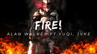 Alan Walker, YUQI of (G)I-DLE, JVKE - Fire! (Lyrics) | NotRickyy_