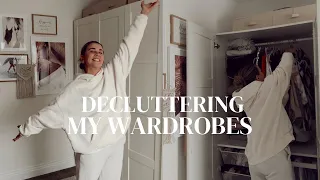 WARDROBE DECLUTTER: organise my dressing room with me | new year, new home episode 2