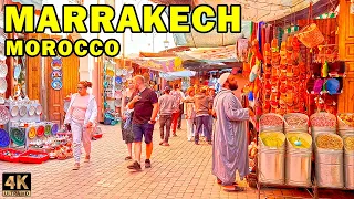 MARRAKECH 🇲🇦 MOROCCO: City Walking tour | 4K HDR 60fps