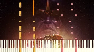 Avengers: Infinity War - Official Trailer Music [Piano Tutorial] (Synthesia)