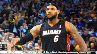 Lebron James Game winning shot! Vs warriors 2-12-14