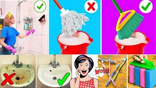 TOP 35 Cleaning Hacks & Tips to Make Your Life Easier! CLEANING HACKS TO SPEED UP YOUR ROUTINE