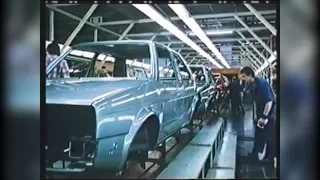 Процесс воплощения в жизнь VW Golf 2 на заводе в Вольфсбурге.