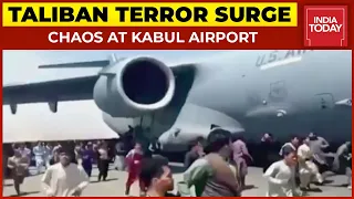 Afghan People Chase Plane Leaving Afghanistan | Kabul Airport News Video