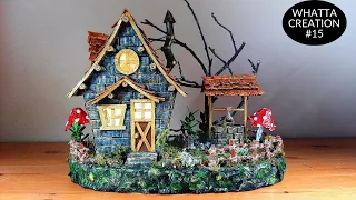 DIY Fairy Hut using Cardboard | Fairy House | Casa de Hadas | Сказочный дом | 童话屋 | परियों का घर