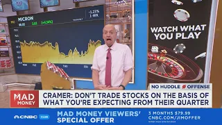 Make a judgment on stocks after quarterly reports 'once you know all the facts', says Jim Cramer