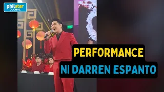 Darren Espanto sings Iyo at the finale press conference for Can't Buy Me Love