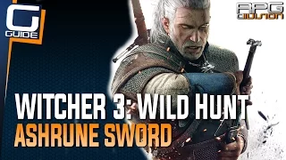 Witcher 3: The Wild Hunt - Ashrune (Lvl. 9) Steel Sword Location
