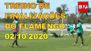 TREINO DE ATAQUE E FINALIZAÇÕES DO FLAMENGO - 02/10/2020.