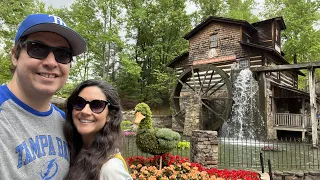 DOLLYWOOD Flower & Food Festival 2022! BLAZING FURY DarkRide POV - DOLLY PARTON Statue - Sevierville