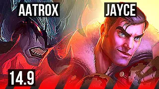 AATROX vs JAYCE (TOP) | 1400+ games, 6/3/9 | KR Master | 14.9