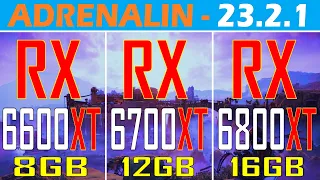 RX 6600XT vs RX 6700XT vs RX 6800XT || PC GAMES TEST ||