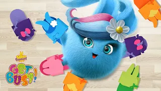 SUNNY BUNNIES - How to Make Sunny Bunnies Slippers | GET BUSY COMPILATION | Cartoons for Children