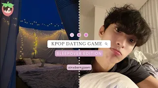 KPOP DATING DOOR GAME | sleepover edition | SEVENTEEN