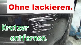 Kratzer entfernen ohne lackieren. Mit Lackstift ausbessern . So GEHTS!