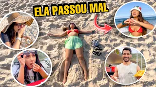 ELA PASSOU MAL NA PRAIA !! 😱* novelinha * | feat. Jaque e Joyce Sobrinho