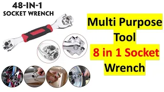 8 in 1 Multi Purpose Socket Wrench | 48 in 1 Socket Wrench | Amazing Tools Series