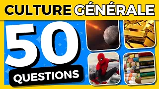 Quiz de 50 QUESTIONS ! 🧠 Es-tu un véritable génie ?  Teste ta culture générale !🌍