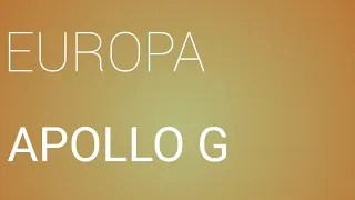 Apollo G "Europa" Lyrics