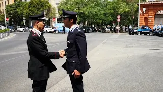 L'OMAGGIO DEL CORPO DI POLIZIA PENITENZIARIA PER LA MORTE DEL VICE BRIGADIERE MARIO CERCIELLO REGA