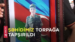 Qəzada həlak olan hərbçi Tovuzda dəfn edildi - APA TV