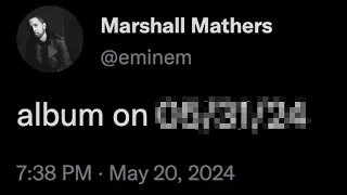 EMINEM'S RELEASE DATE CONFIRMED!