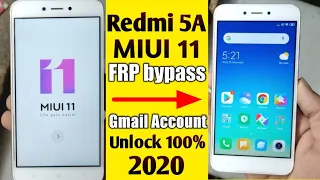 Mi Redmi 5A FRP bypass Gmail Account unlock 100% 2020