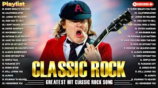 AC/DC, Queen, Aerosmith, Bon Jovi, Metallica, Nirvana, Guns N Roses🔥Classic Rock Songs 70s 80s 90s