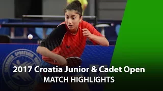 2017 Croatia Junior & Cadet Open Highlights: Yukari Sugasawa vs Elizabet Abraamian (CG-Final)