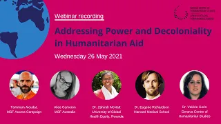 Webinar: Addressing Power and Decoloniality in Humanitarian Aid