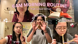 my 2 HOURS 6AM SCHOOL MORNING ROUTINE 😼🏫 (productive and chaotic!!)