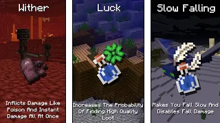 All Minecraft Potions And Their Effects