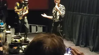 Aaron Paul and Matt "Badger" Jones from Breaking Bad surprise an EL CAMINO audience