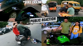 Kawasaki Ninja 300 Crazy Public Reaction | Cute Girls Reaction on Ninja 300 Bike